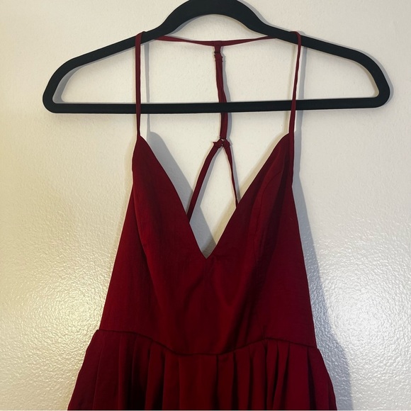 NBD | Revolve Party Girl mini babydoll dress Berry Red Women’s size S open back - Picture 5 of 12